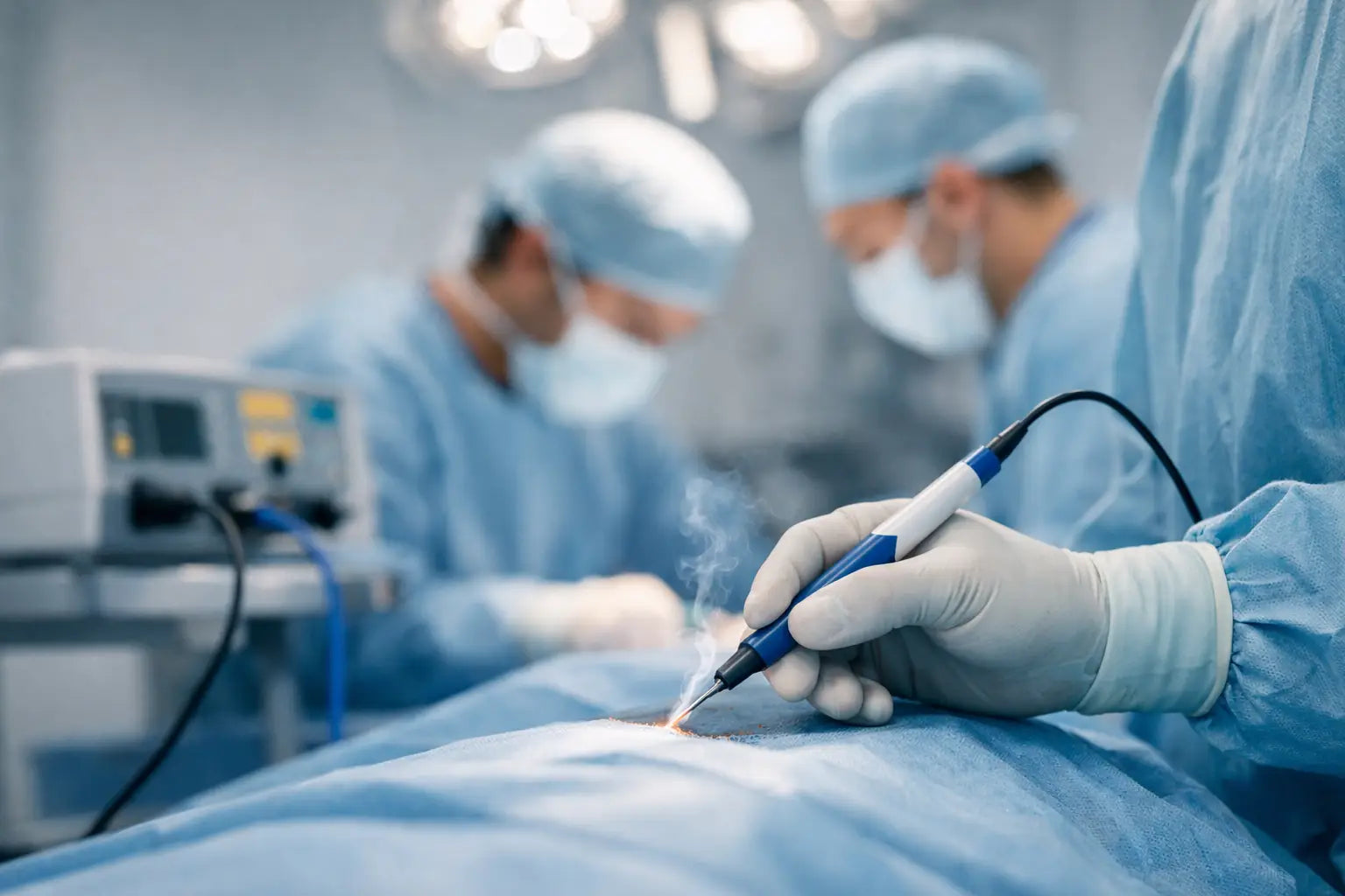 Electrocirugía para procedimientos quirúrgicos
