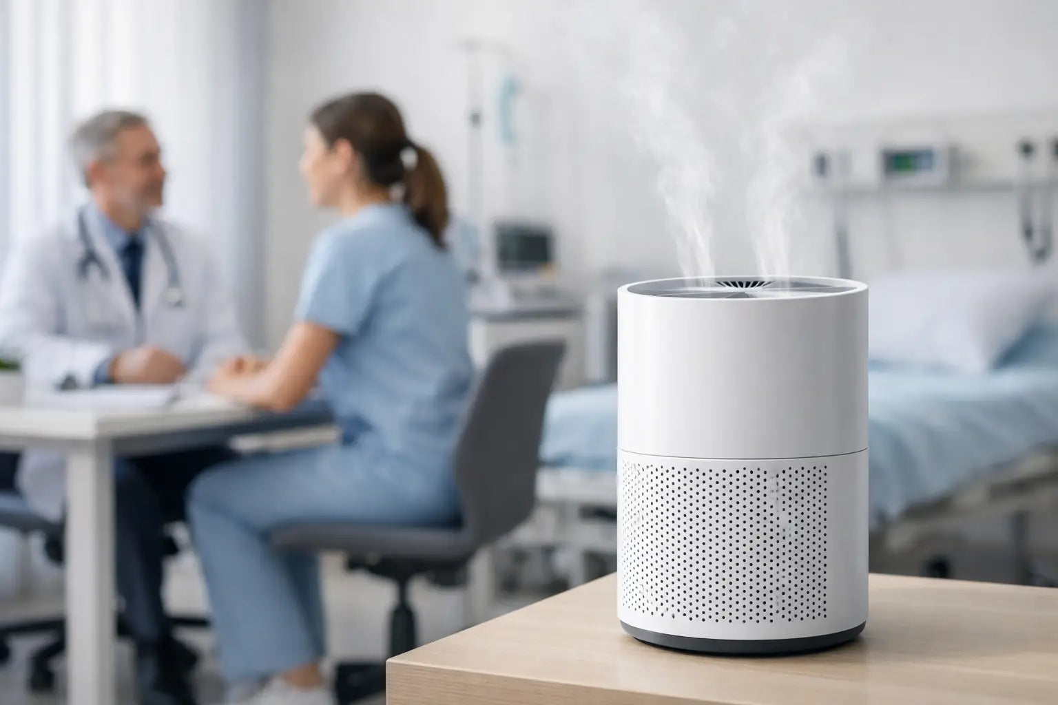 Purificador de aire para clínica según su área