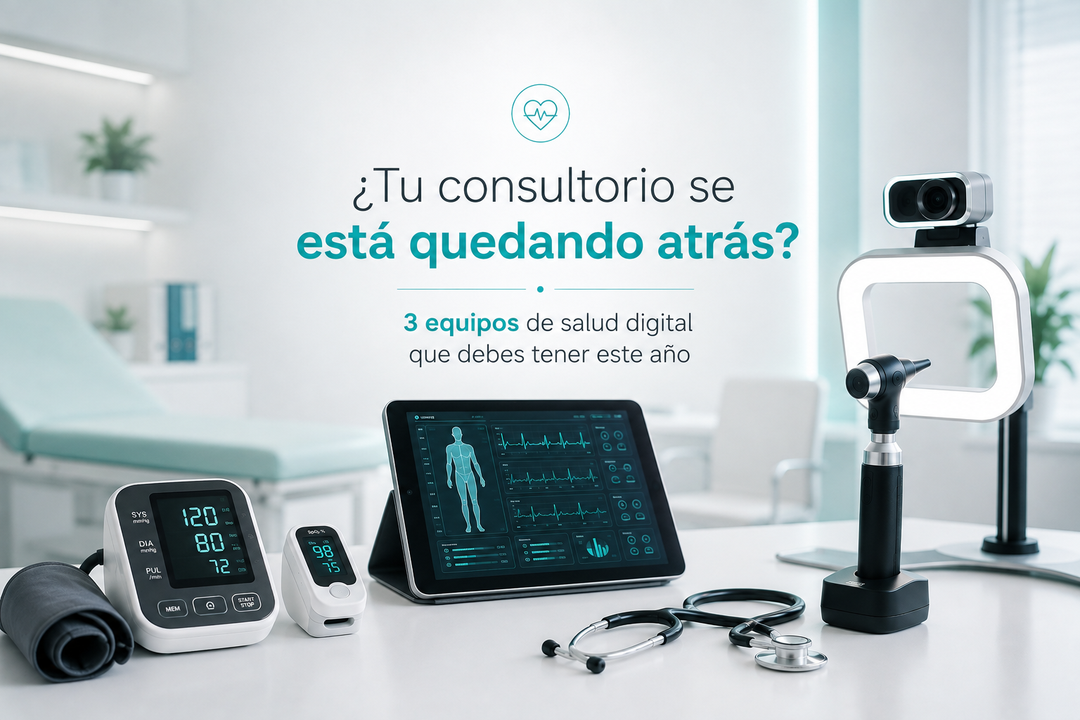 ¿Tu consultorio se está quedando atrás? 3 equipos de salud digital que debes tener este año