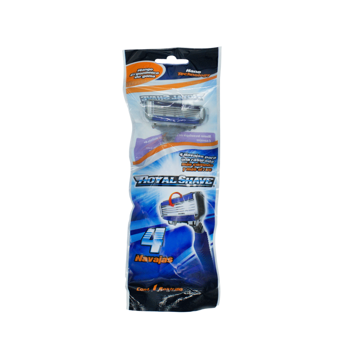 ROYAL SHAVE RASTRILLOS DESECH. 4 NAVAJAS / BOLSA / MEN / 1 PZ