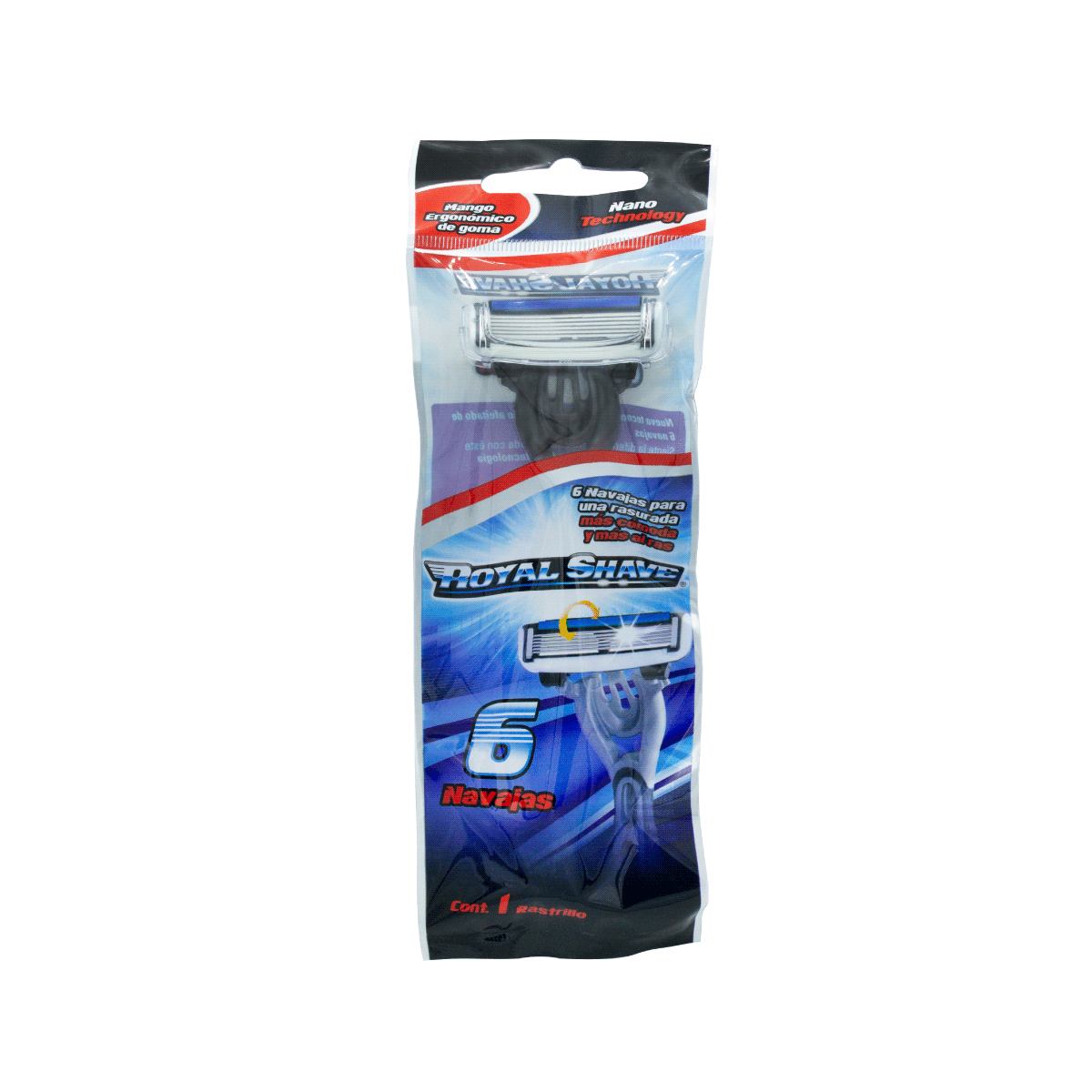 ROYAL SHAVE RASTRILLOS DESECH. 6 NAVAJAS / BOLSA / MEN / 1 PZ