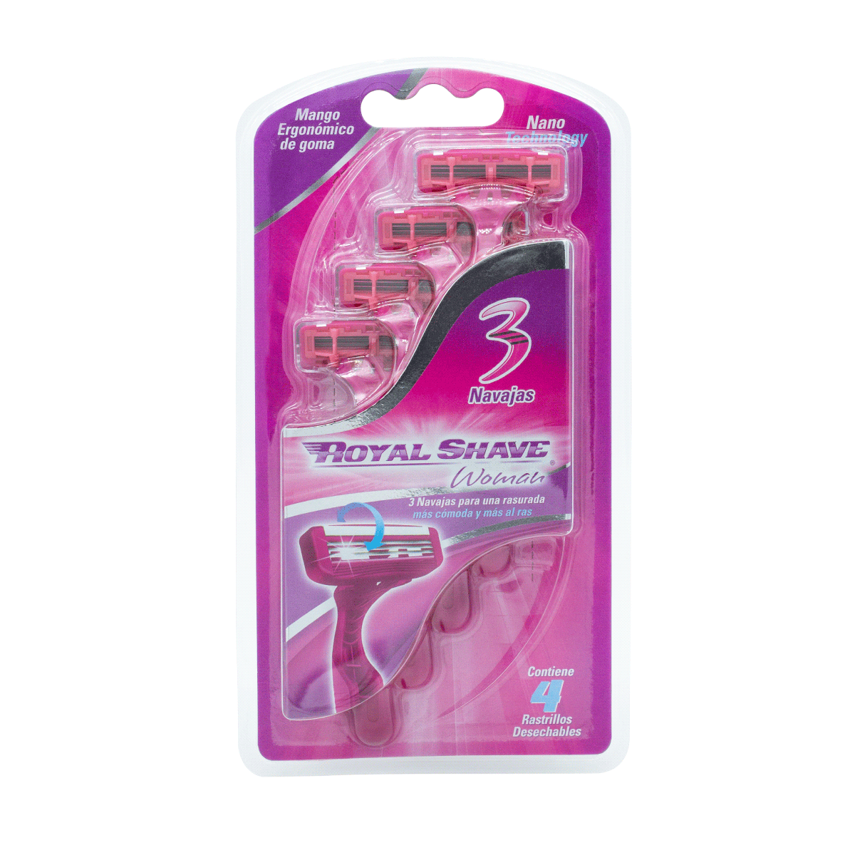 ROYAL SHAVE RASTRILLOS DESECH. 3 NAVAJAS / BLISTER / WOMAN / 4 PZ