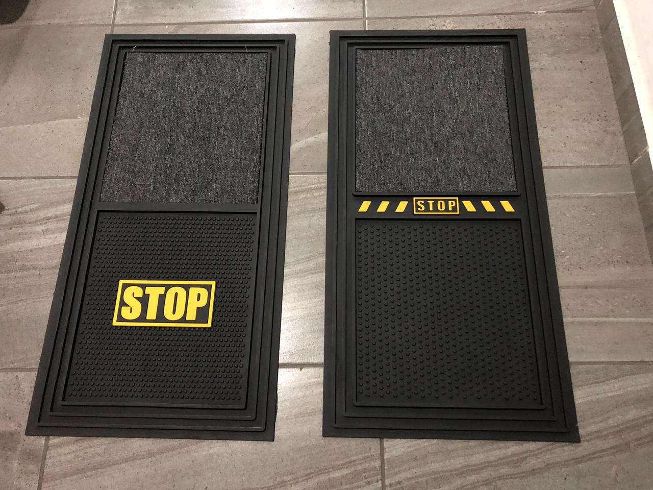 Tapete Sanitizante Doble Tina 90 x 44  STOP