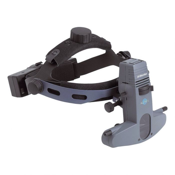 Oftalmoscopio binocular indirecto Mod. All Pupil II LED inalámbrica con accu de iones de litio y estación de carga Cat. RIS-3994 Riester
