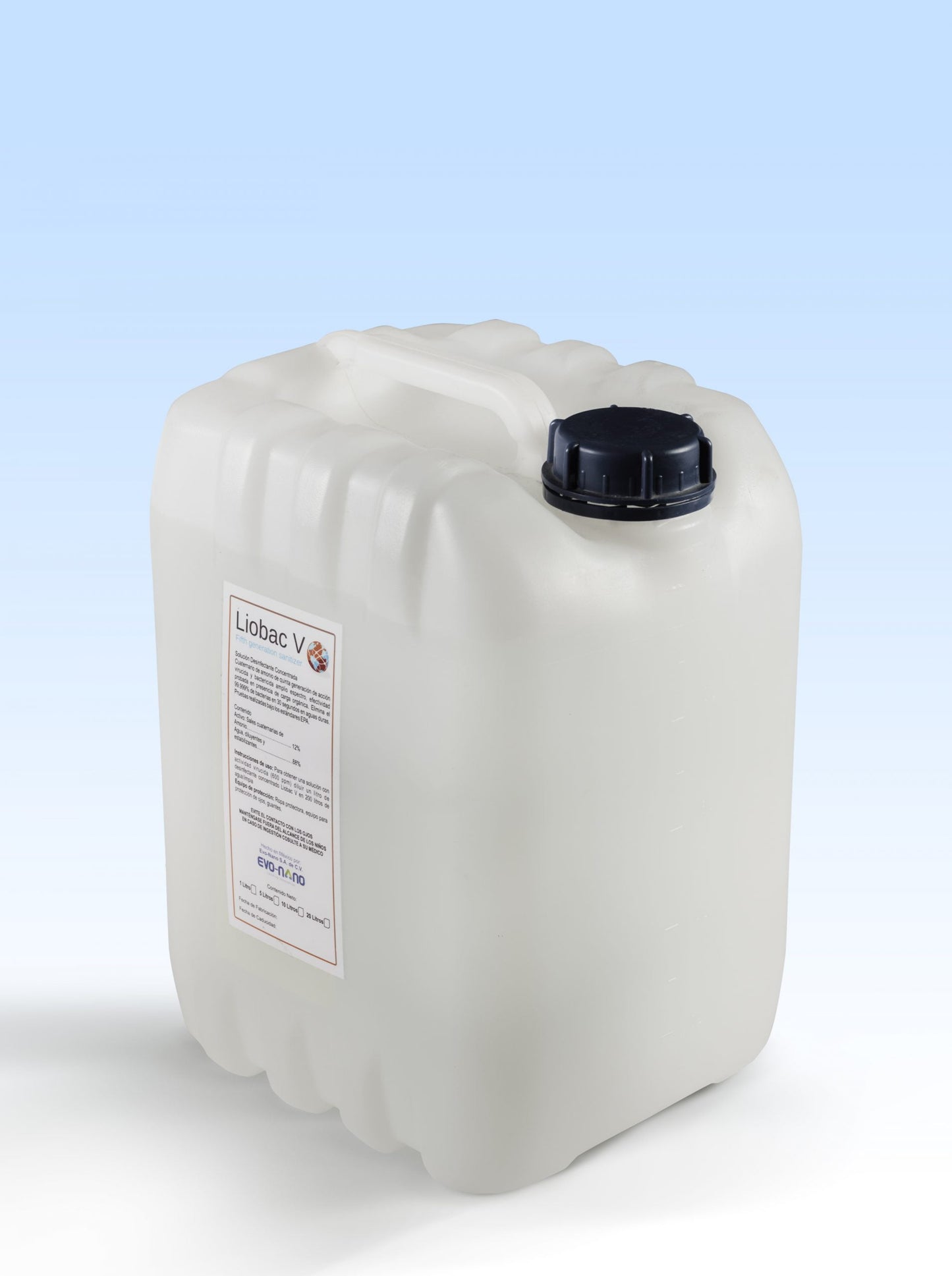 Sanitizante LIOBAC V -Diluible - (Nebulizable y Termonebulizable) 10L