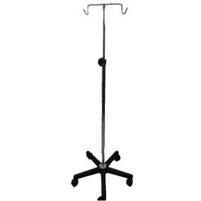 Portavenoclisis rodable cromado con base