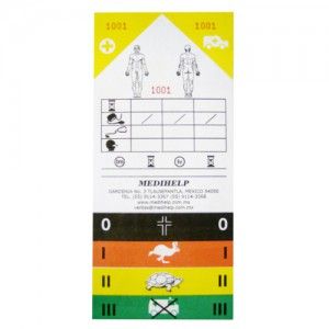 Tarjeta triage paquete con 50 piezas Cat