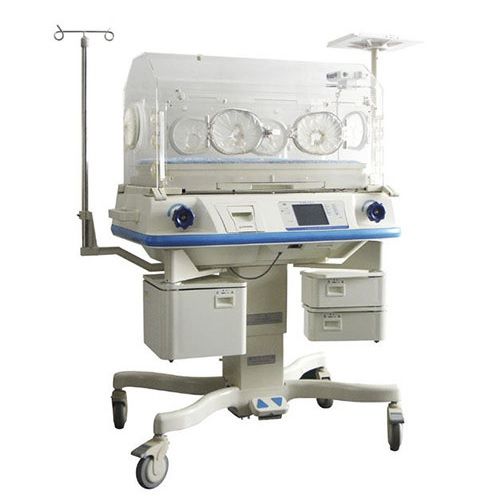 Incubadora térmica neonatal con elevación electrónica y pantalla LCD