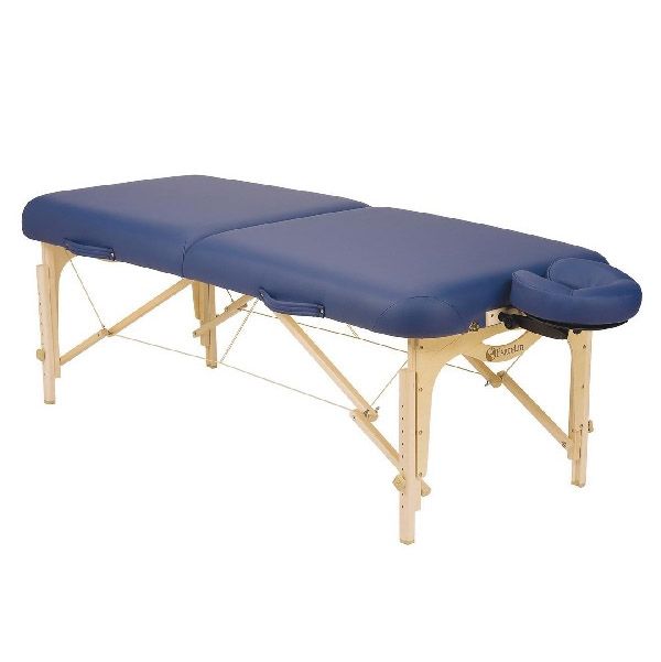 Mesa para tratamiento y masaje plegable SPIRIT II zafiro con soporte para cabeza y bolsa negra Cat. DYN-ESMT1-SF Dynatronics