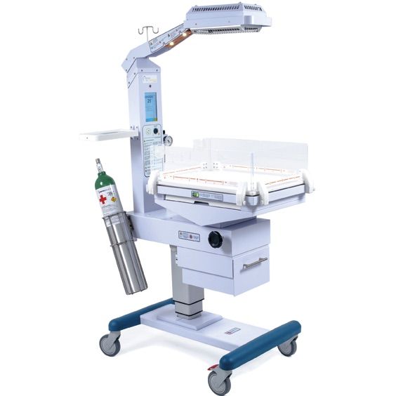 Cuna de calor radiante ATMOS Care Adventum basica con modulo de columna fija Cat. ARG-AP17_CRSC Arroba Ing