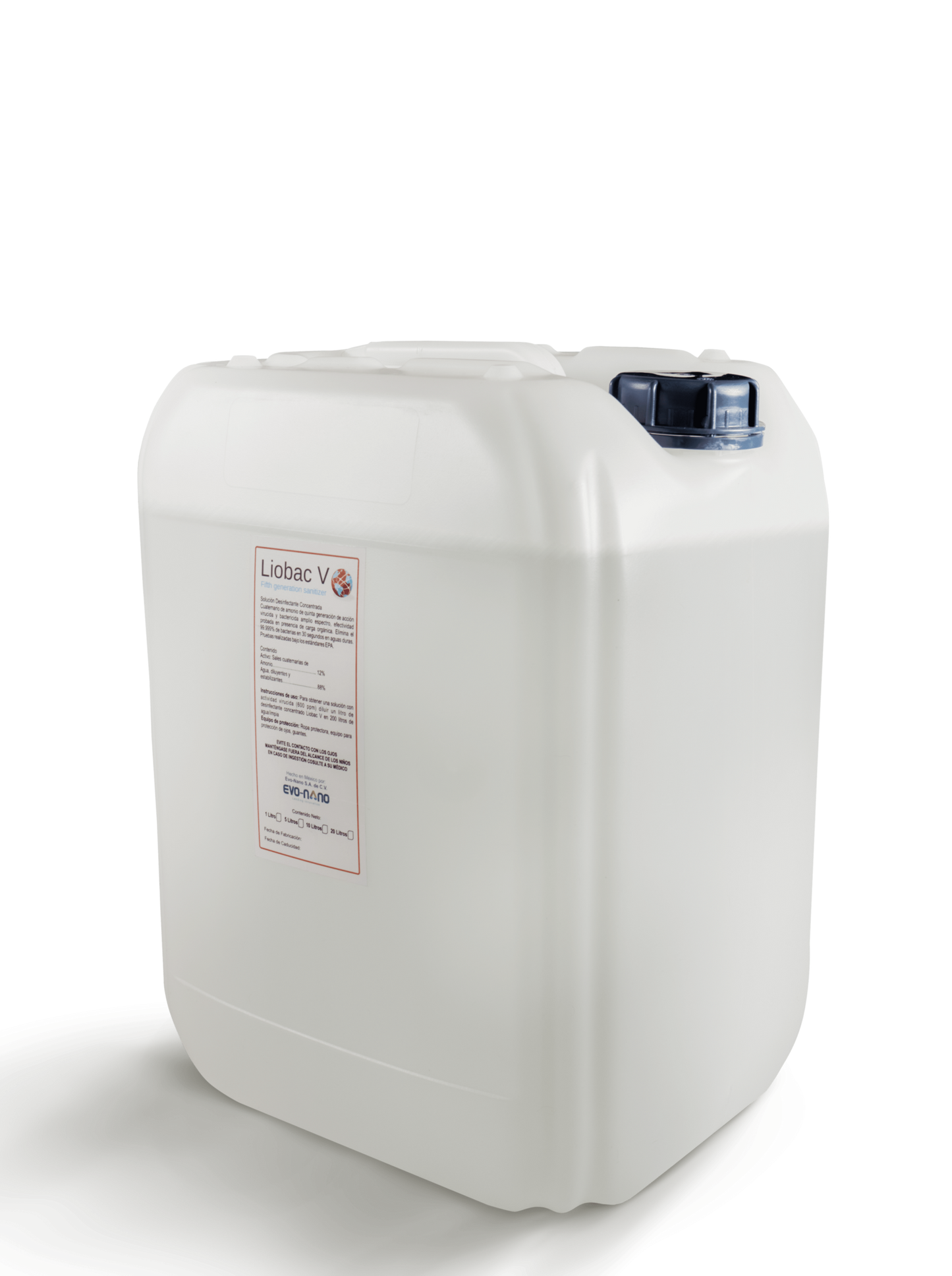 Sanitizante LIOBAC V - Diluible - (Nebulizable y Termonebulizable) 20L
