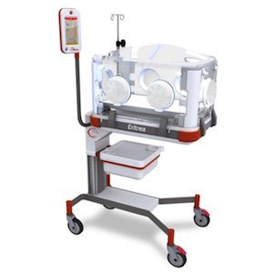 Incubadora para infante con monitor touch de 7 pulgadas