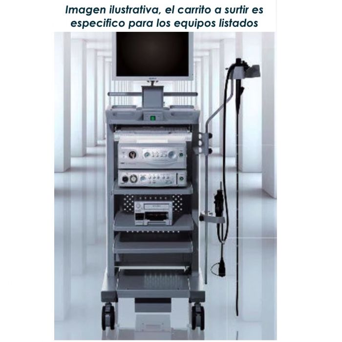 Torre para endoscopia completa sistema Eluxeo Lite 6000 con 9