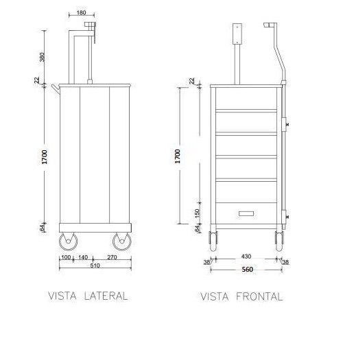 Torre para endoscopia completa sistema Eluxeo Lite 6000 con 9 componentes Cat. FUJ-TORREEND Marca Fujifilm