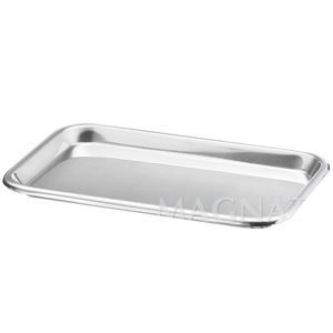 Charola rectangular plana de 285x190x18