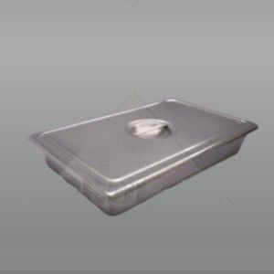 Charola para instrumental con tapa 22 x 8 x 3 cms