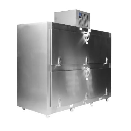 Refrigerador para cadáveres de 2 cuerpos tipo horno Cat. DLC-DINC-96-2H Marca Delca