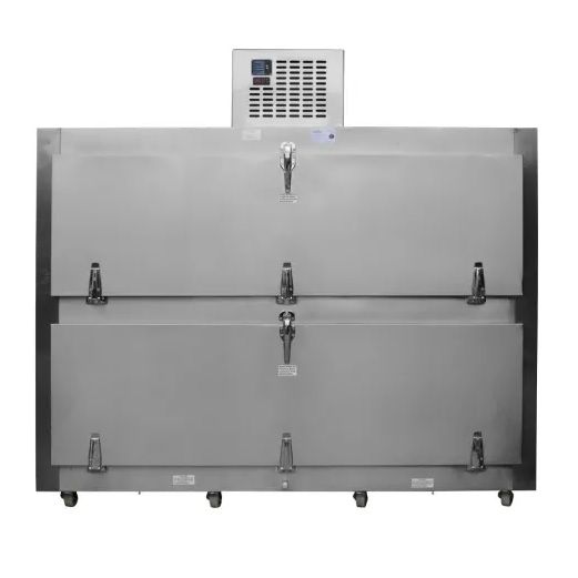 Refrigerador para cadáveres de 2 cuerpos tipo horno Cat. DLC-DINC-96-2H Marca Delca