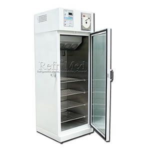 Refrigerador vertical de 12 pies para laboratorio de acero