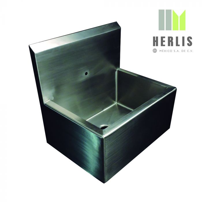 Lavabo para cirujano sencillo en acero inoxidable