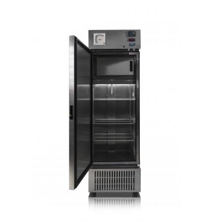 Refrigerador para vacunas con congelador de 13 Pies con puerta solida y graficador Cat. DLC-DRV-13 Marca Delca