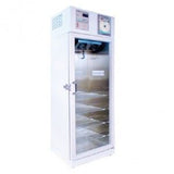 Refrigerador vertical de 14 pies para laboratorio acero inoxidable esmaltado con 1 puerta de cristal Cat. REF-RVCCDV-14 Marca Refrimed
