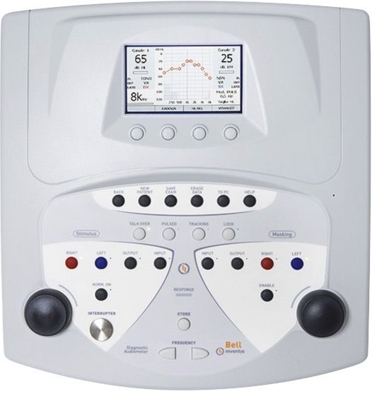 Audiómetro vía aérea modelo BELL BASIC Cat. IVT-10143 Marca Inventis