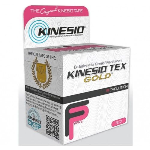 Cinta para correccion muscular kinesio gold 5.08 cm x 31.39 metros rojo nano-touch Cat DYN-KTGN35125 Dynatronics