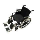 Silla de ruedas en esmalte con descansabrazos y respaldo abatibles Cat. MOB-ECG14-EF Mobicare