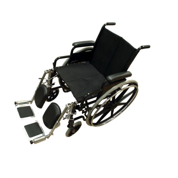 Silla de ruedas en esmalte con descansabrazos y respaldo abatibles Cat. MOB-ECG14-EF Mobicare