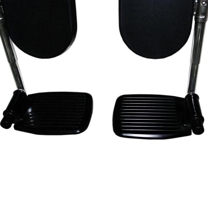 Silla de ruedas suprema cromada con elevapiernas Cat HNY-S400 Handy