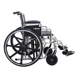 Silla de ruedas Bariátrica ECCDA asiento de 24" con descansa pies Cat. DRI-24ECDDADDR Marca Drive Medical