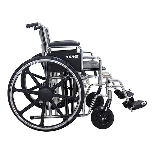 Silla de ruedas Bariátrica ECCDA asiento de 24" con descansa pies Cat. DRI-24ECDDADDR Marca Drive Medical