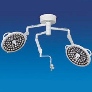 Lámpara para quirófano doble con brazo para monitor de LED de 120,000 luxes Mod. System Two Cat MIL-SD2D2M1 Medical Illumination