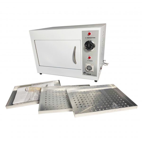 Esterilizador de calor seco de tres charolas