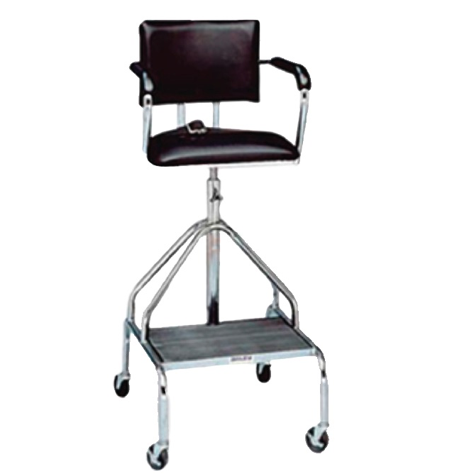 Silla para hidroterapia cromada con ruedas