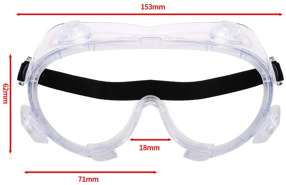 JIEYANG Googles Gafas DE Seguridad Y PROTECCIÓN UV Uso Medico Unisex
