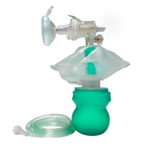 Resucitador desechable pediatrico con valvula PE