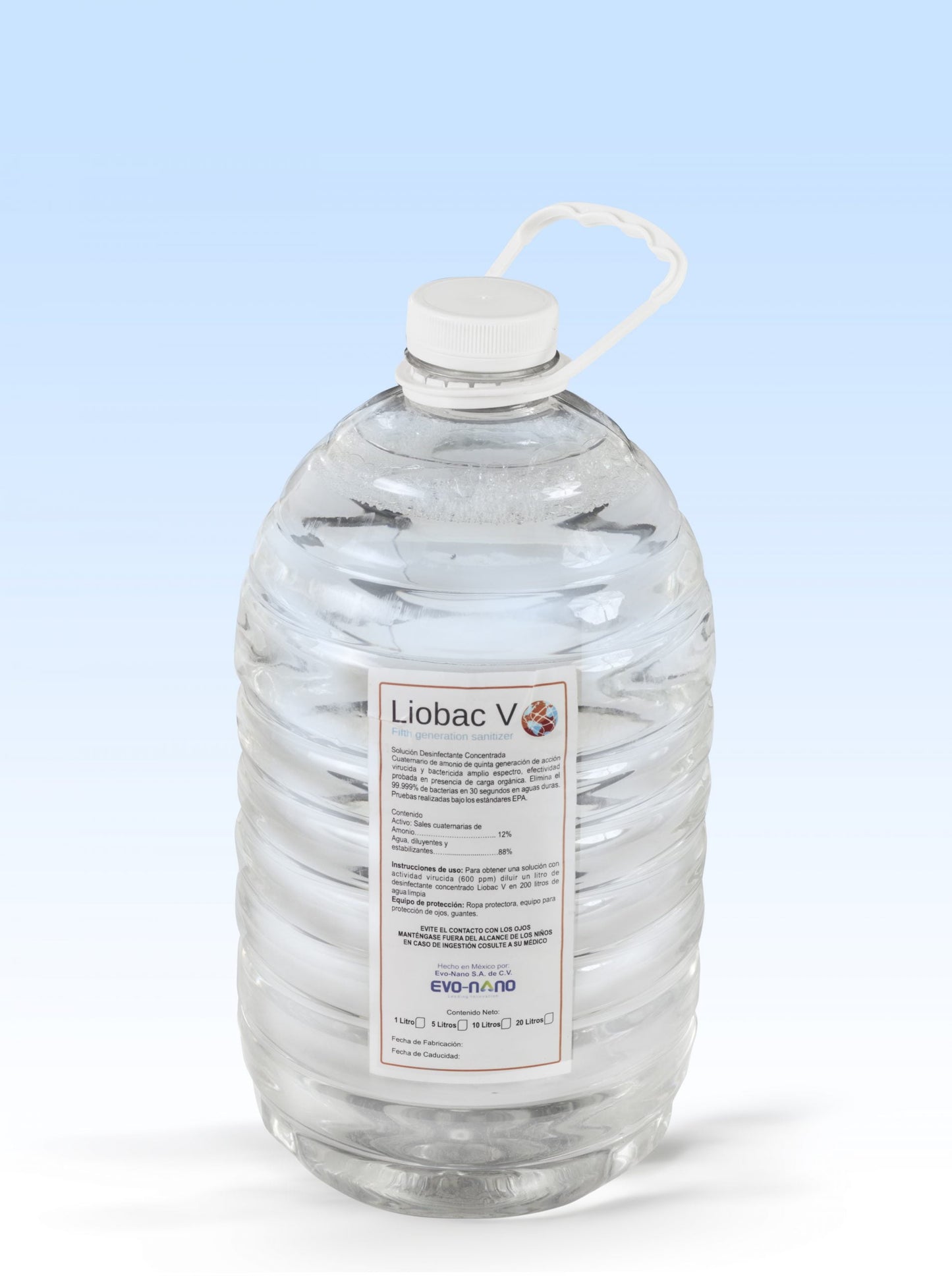 Sanitizante LIOBAC V - Diluible - (Nebulizable y Termonebulizable) 5L