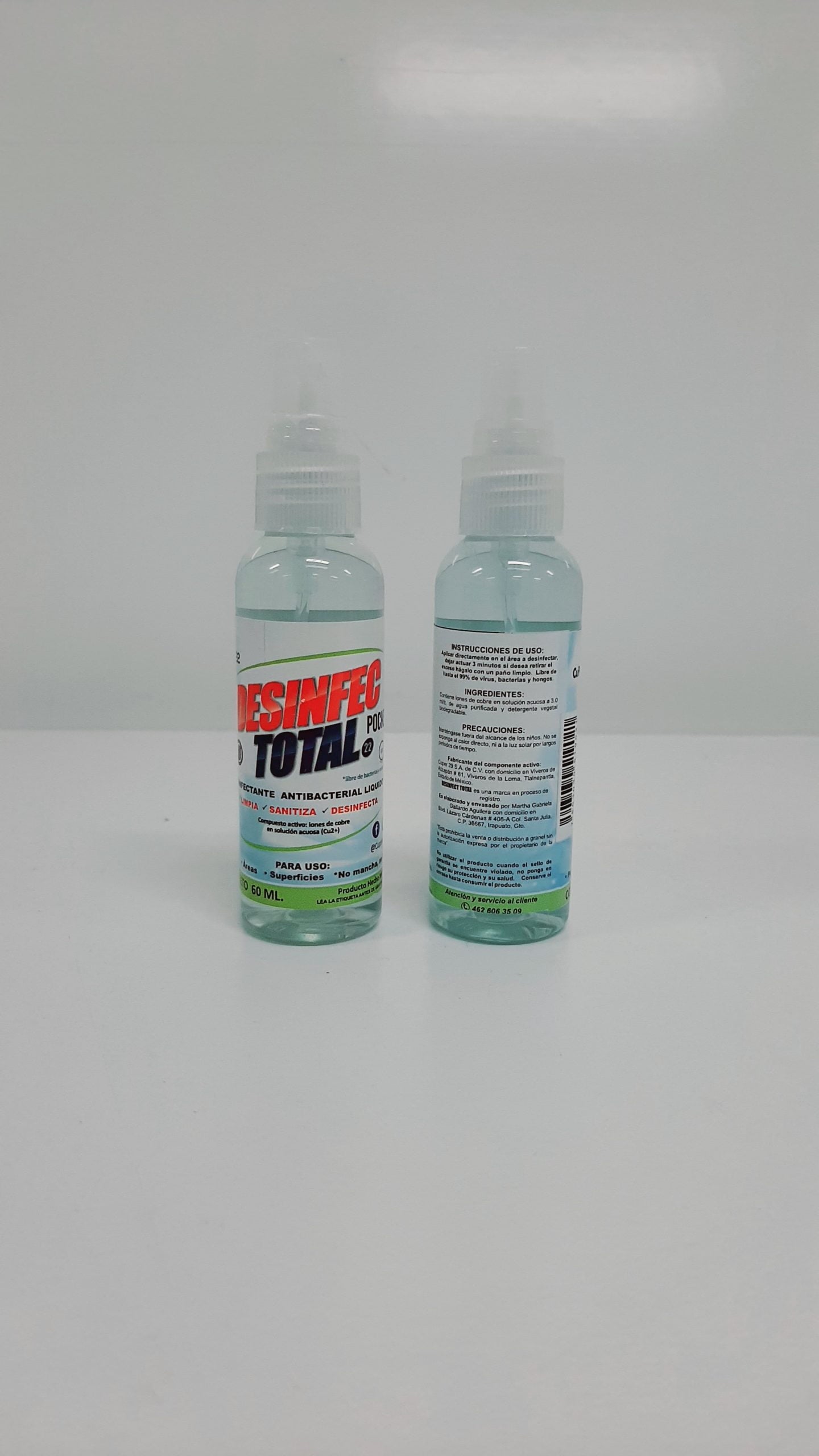 Desinfec Total Aroma Pocket 60ml Con Iones De Cobre Cu2+