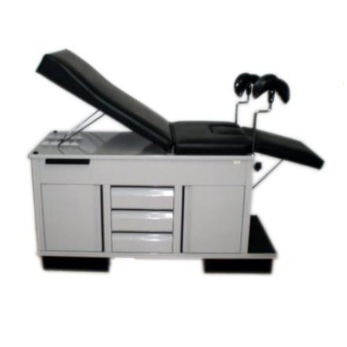 Mesa de exploracion ginecologica Mod. Hamilton con pierneras de plastico Cat. HEL-HM158 Herlis