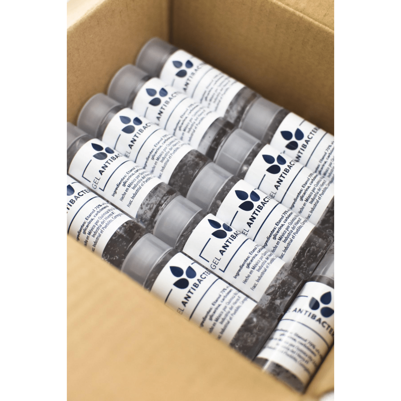 Gel Antibacterial Caja con 50 Piezas 40ml