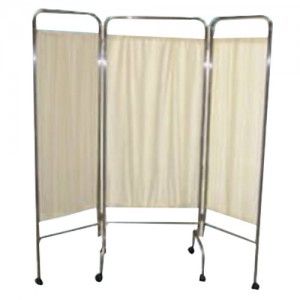 Biombo triple de tres cortinas