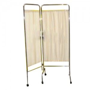 Biombo doble de dos cortinas