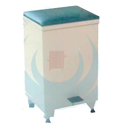 Bote sanitario para basura de pata esmaltado