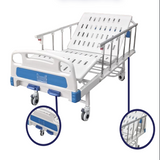 Cama manual de 2 posiciones con barandales