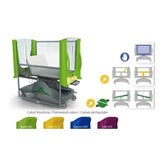 Cama cuna pediatrica electrica de altura ajustable radiotransparente con colchon Cat. GIV-SL6020 Givas