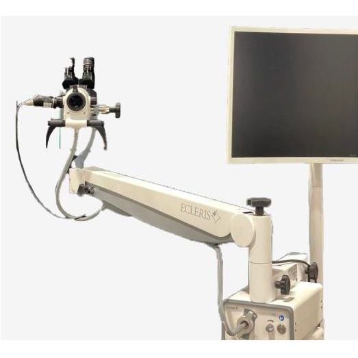 Soporte para monitor externo para colposcopio