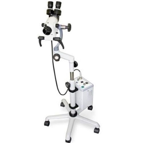 Colposcopio binocular LED con brazo recto