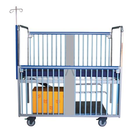 Cama pediatrica de 2 posiciones con sistema